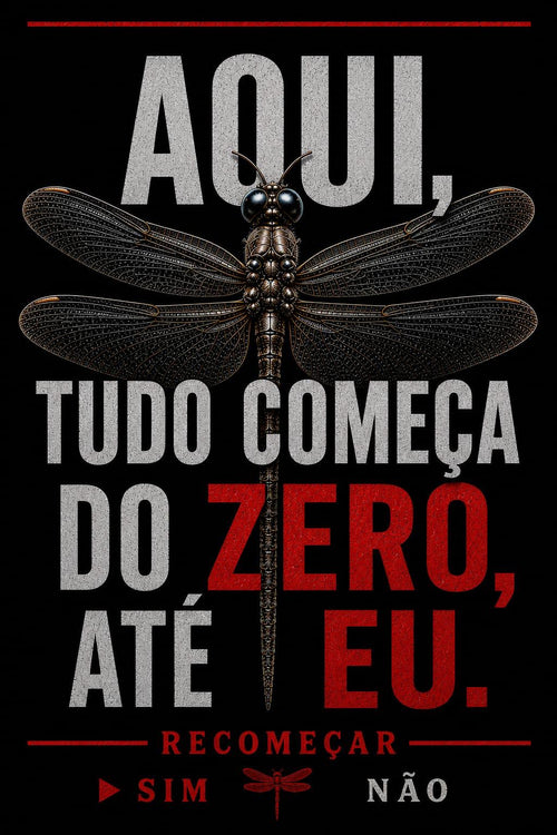 Camiseta - "Aqui, Tudo Começa do Zero, Até Eu." | 100% Algodão